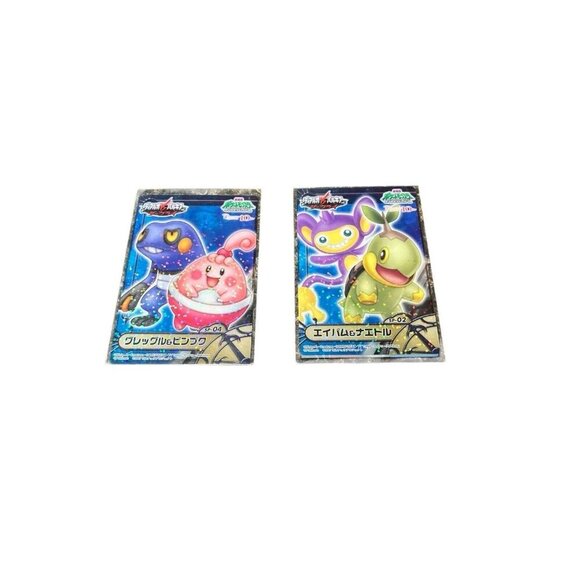 Pokémon Carddas Zukan Apam & Naetor Prism Clear Card Croagunk & Happiny Japanese - Picture 2 of 16